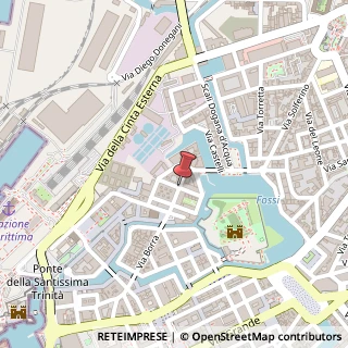 Mappa Via del Pallone,  8, 57123 Livorno, Livorno (Toscana)