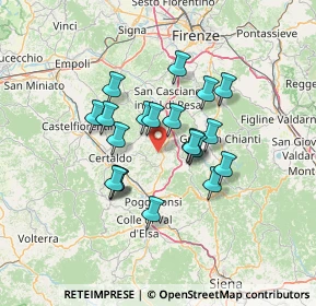 Mappa Strada Magliano, 50028 Tavarnelle Val di pesa FI, Italia (10.917)