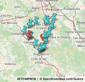 Mappa Strada Magliano, 50028 Tavarnelle Val di pesa FI, Italia (9.9995)
