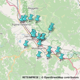 Mappa Via del Poggiolo, 52028 Terranuova Bracciolini AR, Italia (6.46)
