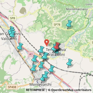 Mappa Via del Poggiolo, 52028 Terranuova Bracciolini AR, Italia (2.2495)