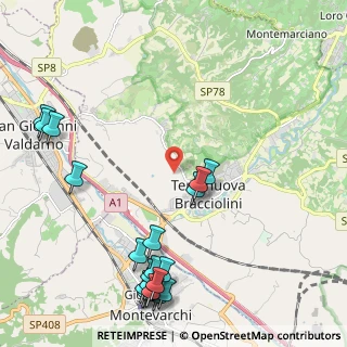 Mappa Via del Poggiolo, 52028 Terranuova Bracciolini AR, Italia (2.8975)