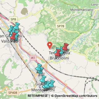 Mappa Via del Poggiolo, 52028 Terranuova Bracciolini AR, Italia (2.833)