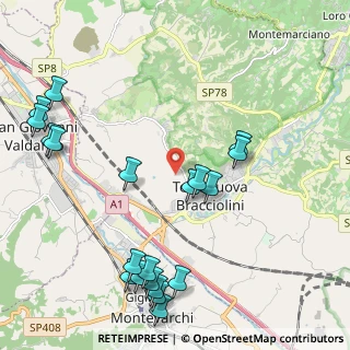 Mappa Via del Poggiolo, 52028 Terranuova Bracciolini AR, Italia (2.7115)