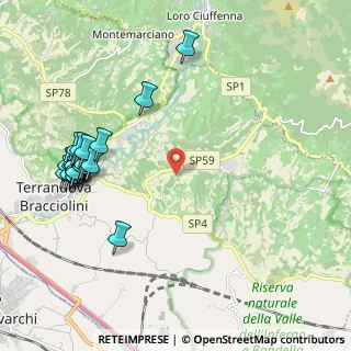 Mappa Via Pian D'Albereto, 52028 Terranuova Bracciolini AR, Italia (2.5605)
