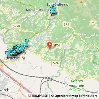 Mappa Via Pian D'Albereto, 52028 Terranuova Bracciolini AR, Italia (3.088)