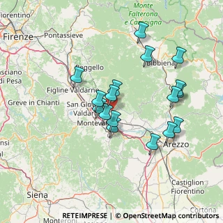 Mappa Via Pian D'Albereto, 52028 Terranuova Bracciolini AR, Italia (13.77412)
