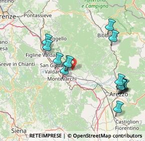 Mappa Via Pian D'Albereto, 52028 Terranuova Bracciolini AR, Italia (17.08)