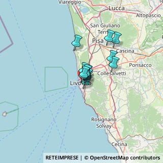 Mappa Via Pompilia, 57122 Livorno LI, Italia (7.07923)