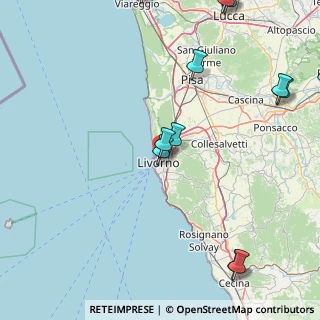 Mappa Via Pompilia, 57122 Livorno LI, Italia (25.54071)