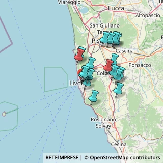 Mappa Via Dell' Oriolino, 57122 Livorno LI, Italia (11.0205)