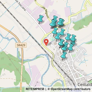 Mappa Via G.Falcone e P.Borsellino, 50052 Certaldo FI, Italia (0.4685)