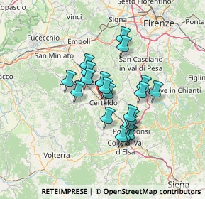Mappa Via U. Terracini, 50052 Certaldo FI, Italia (10.602)
