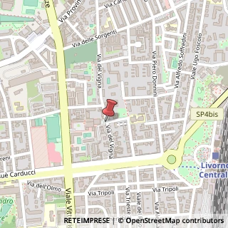Mappa Via Gaetano Mazzoni,  3, 57121 Livorno, Livorno (Toscana)