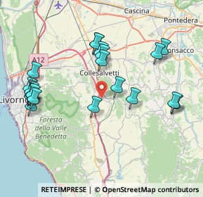 Mappa Via Postignano, 56043 Fauglia PI, Italia (8.751)