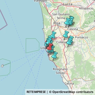 Mappa Piazza Ognissanti Pamela, 57125 Livorno LI, Italia (9.49667)