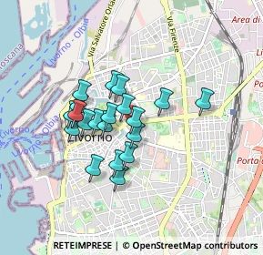 Mappa Piazza Ognissanti Pamela, 57125 Livorno LI, Italia (0.6795)