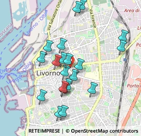 Mappa Piazza Ognissanti Pamela, 57125 Livorno LI, Italia (0.9095)