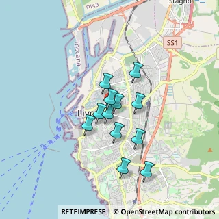 Mappa Piazza Ognissanti Pamela, 57125 Livorno LI, Italia (1.32333)