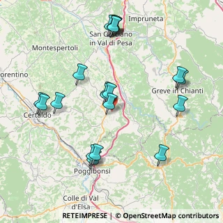 Mappa Strada Spicciano, 50028 Tavarnelle Val di Pesa FI, Italia (8.805)