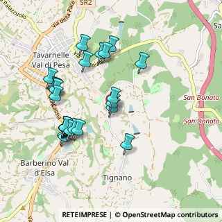 Mappa Strada Spicciano, 50028 Tavarnelle Val di Pesa FI, Italia (0.98308)