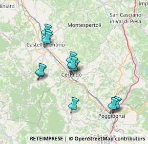 Mappa 50052 Certaldo FI, Italia (7.07308)