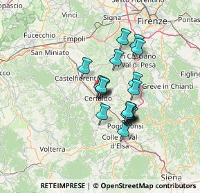 Mappa 50052 Certaldo FI, Italia (9.96526)
