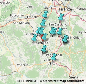 Mappa 50052 Certaldo FI, Italia (10.65824)