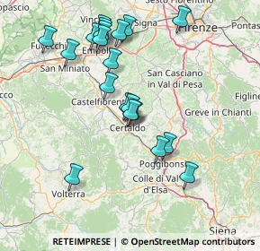 Mappa 50052 Certaldo FI, Italia (15.5625)
