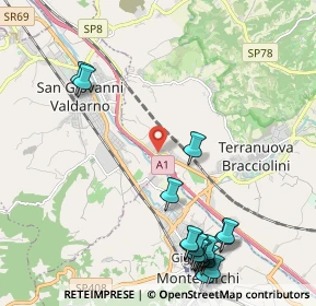 Mappa ª S.da Poggilupi, 52028 Terranuova Bracciolini AR (2.87056)