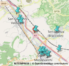 Mappa ª S.da Poggilupi, 52028 Terranuova Bracciolini AR (2.565)