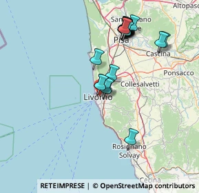 Mappa Via del Voltone, 57125 Livorno LI, Italia (15.052)
