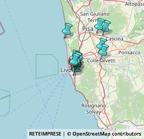 Mappa Via del Voltone, 57125 Livorno LI, Italia (7.10231)