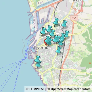 Mappa Via del Voltone, 57125 Livorno LI, Italia (1.305)