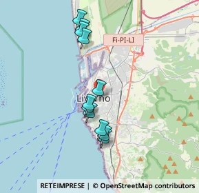 Mappa Via del Voltone, 57125 Livorno LI, Italia (3.43818)