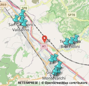 Mappa Via VII, 52028 Terranuova Bracciolini AR, Italia (2.64385)