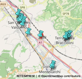 Mappa Via VII, 52028 Terranuova Bracciolini AR, Italia (2.46895)