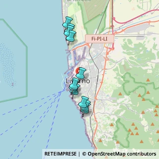 Mappa Via Santa Barbara, 57123 Livorno LI, Italia (3.36818)