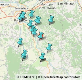 Mappa 56037 Peccioli PI, Italia (7.7115)