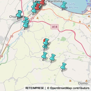 Mappa Strada provinciale del vallone km 9+085, 60020 Agugliano AN, Italia (5.8205)