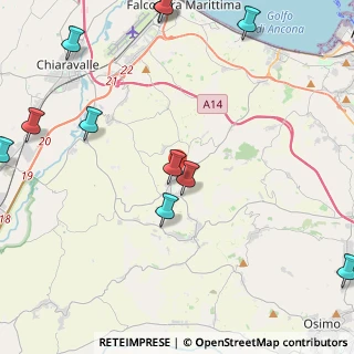 Mappa Strada provinciale del vallone km 9+085, 60020 Agugliano AN, Italia (6.08)