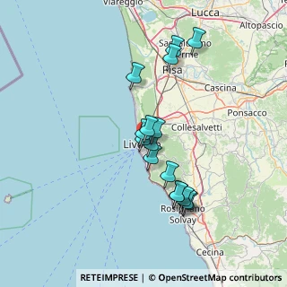 Mappa Via Gazzarini, 57125 Livorno LI, Italia (12.695)
