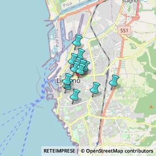 Mappa Via Gazzarini, 57125 Livorno LI, Italia (0.86385)