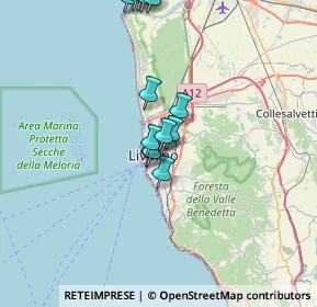 Mappa Via Gazzarini, 57125 Livorno LI, Italia (6.84692)