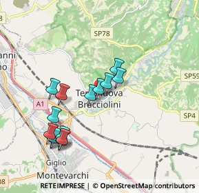 Mappa Via Giuseppe Verdi, 52028 Terranuova Bracciolini AR, Italia (1.80429)