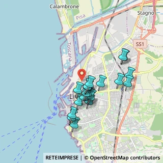 Mappa Centro COSMER, 57122 Livorno LI, Italia (1.6325)