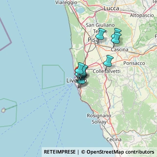 Mappa Via Domenico Passaponti, 57122 Livorno LI, Italia (8.08727)