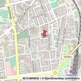 Mappa Via Luigi Gemignani,  22, 57121 Livorno, Livorno (Toscana)