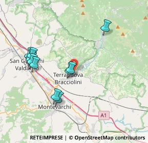 Mappa Via Ezio Tarantelli, 52028 Terranuova Bracciolini AR, Italia (4.07636)