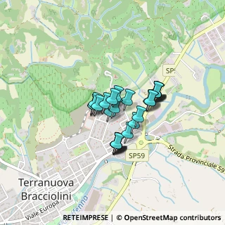 Mappa Via Ezio Tarantelli, 52028 Terranuova Bracciolini AR, Italia (0.28964)
